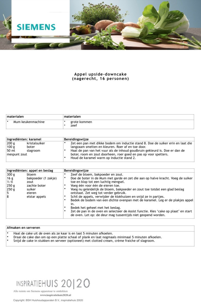 Recept appel upside-downcake