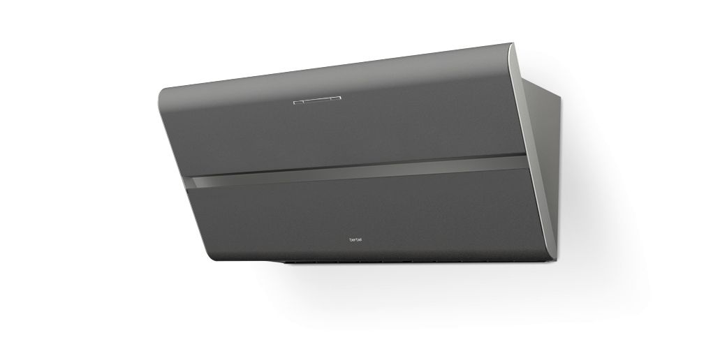 Berbel schouwafzuigkap BKH 90 ST recirculatie, grijs metallic