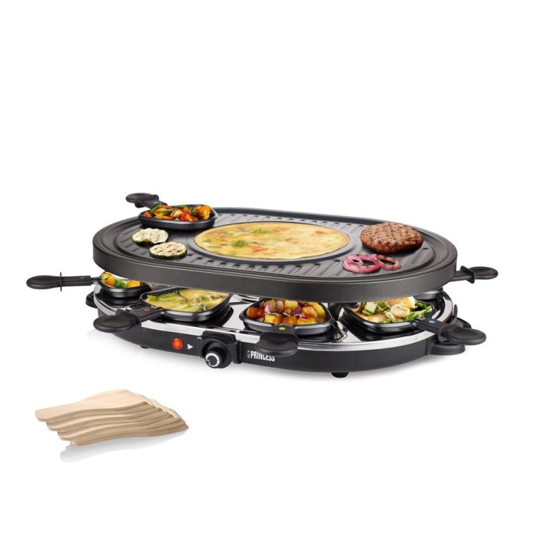 Princess gourmetstel Raclette 8 Oval Grill Party
