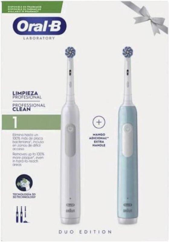 ORAL-B elektrische tandenborstel Pro 1 Duo White &amp; Blue