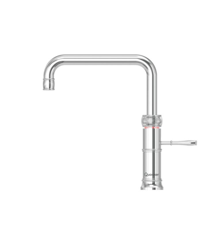 Quooker Classic Fusion Square Chroom kokend water kraan
