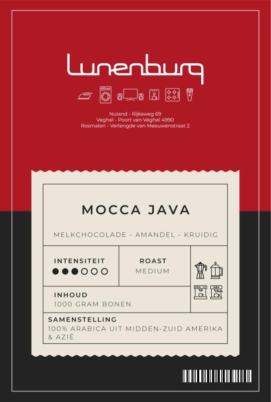 Lunenburg koffiebonen Mocca Java 1 KG