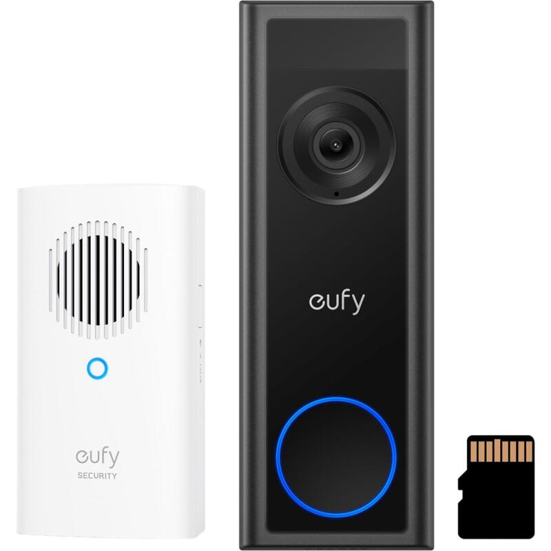 EUFY Video Doorbell C31 with SD Card + Chime