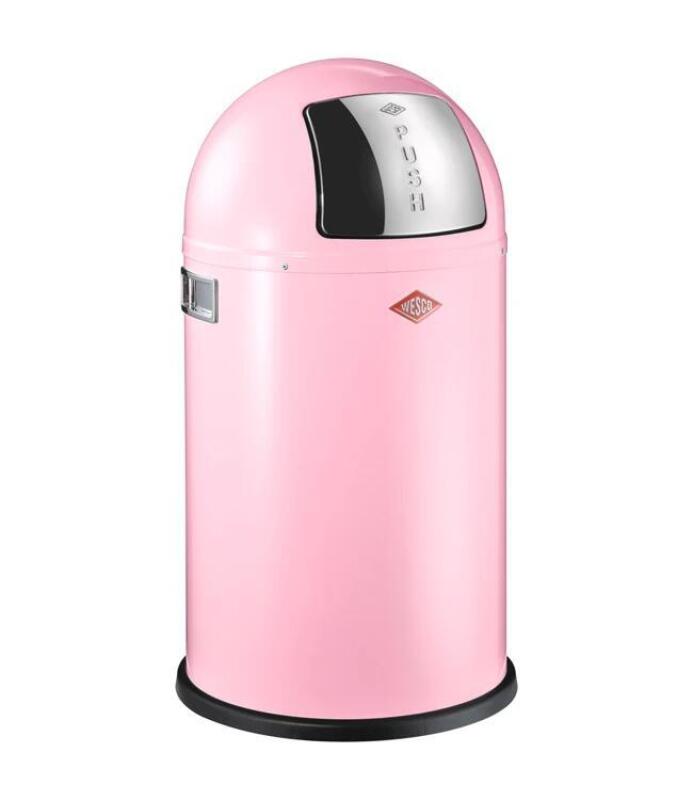 Wesco prullenbak Pushboy Metaal – Roze