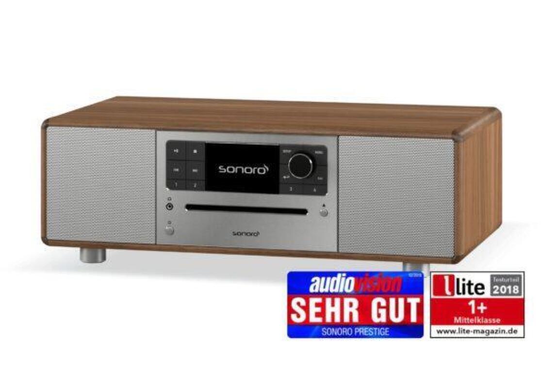 radio Sonoro PRESTIGE X Walnut-Silver