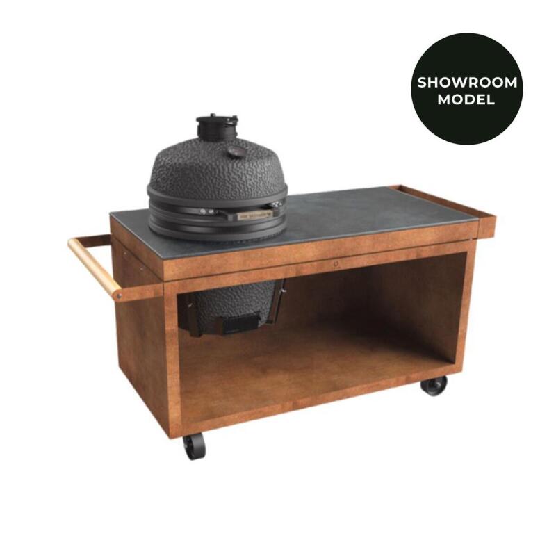Ofyr buiten keuken Kamado Table Corten 150 PRO+ Corten Donker Grijs Keramiek