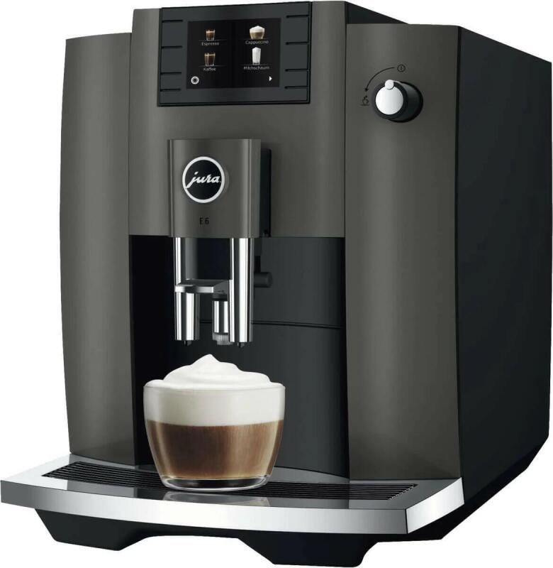 JURA volautomatische koffiemachine bonen E6 (ED) Dark Inox