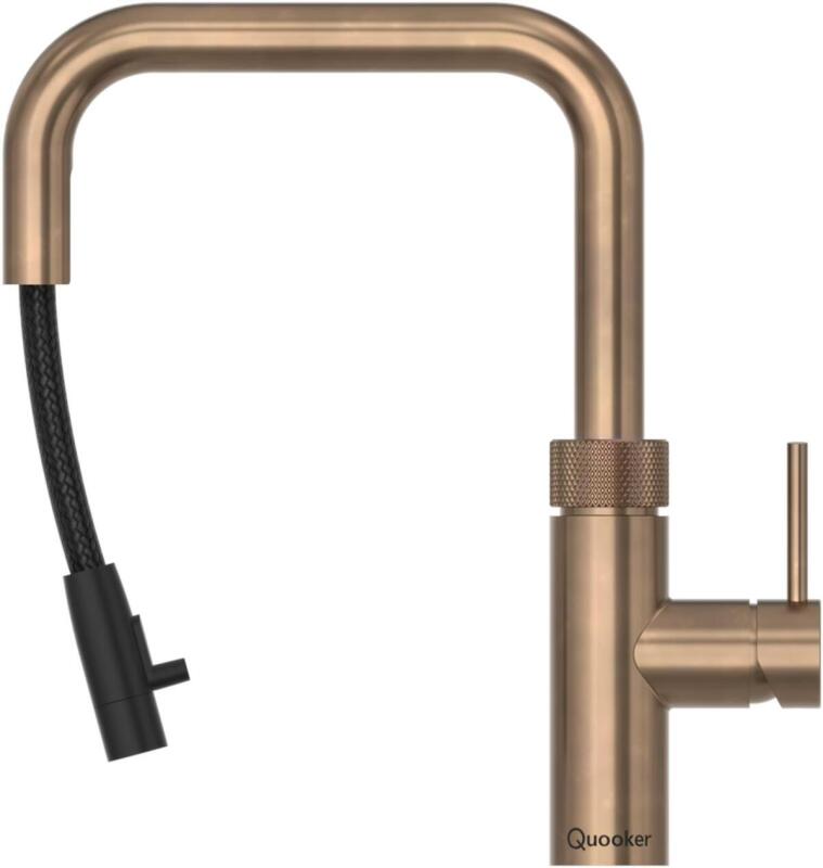 Quooker Flex Square Messing Patina FXSPTB kokend water kraan